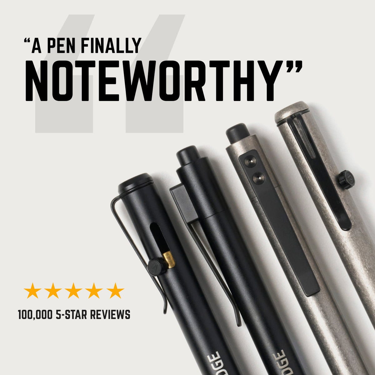 Ridge Bolt Action Pen - Forged Carbon